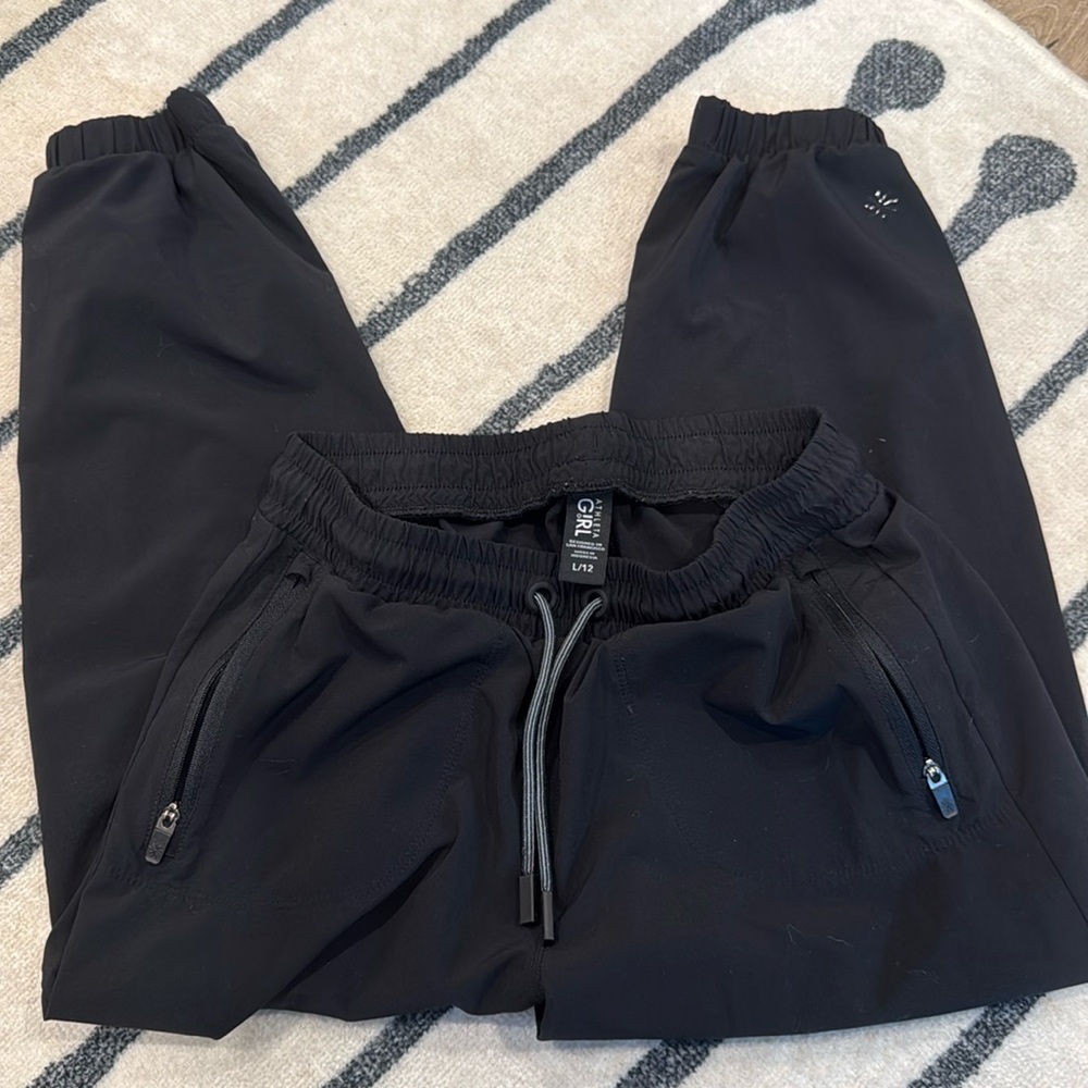 Black Athleta girls joggers